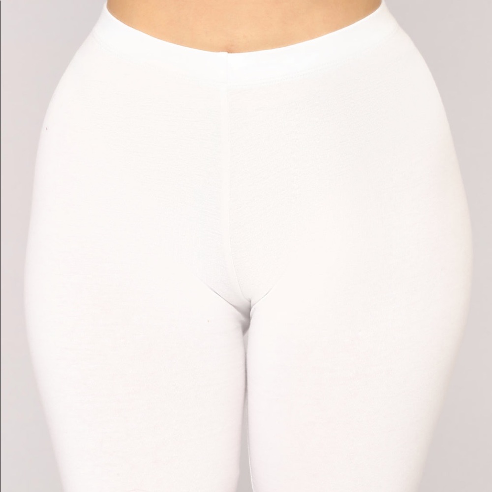 Fashion Nova White Biker Shorts
